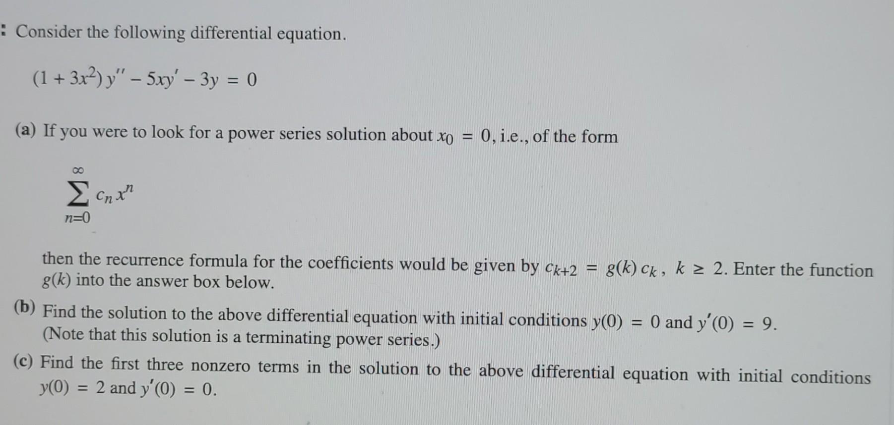 Solved : Consider The Following Differential Equation. (1 + | Chegg.com