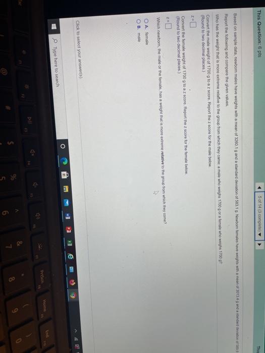 Solved This Question: 6 pts 5 of 14 (3 complete This Based | Chegg.com