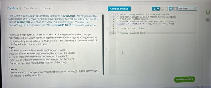 Solved The current selected programming language is | Chegg.com