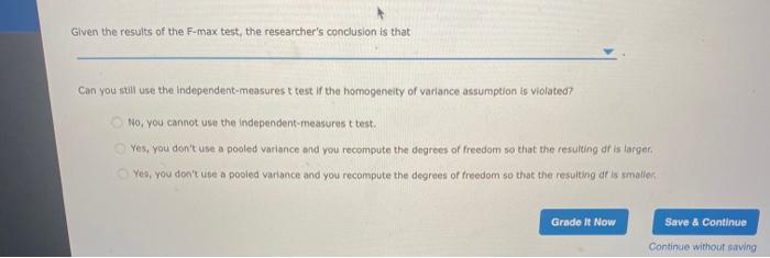 Solved Problem Set: Chapter 10 The t Test for Two | Chegg.com