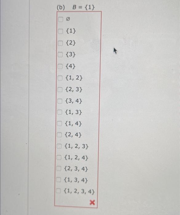 Solved TU. List All Possible Subsets Of The Given Set. | Chegg.com