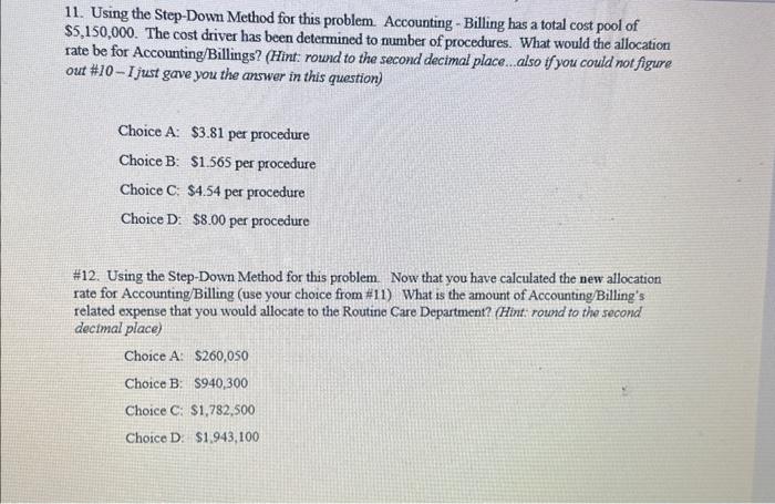 Solved Use the following information to answer the following | Chegg.com