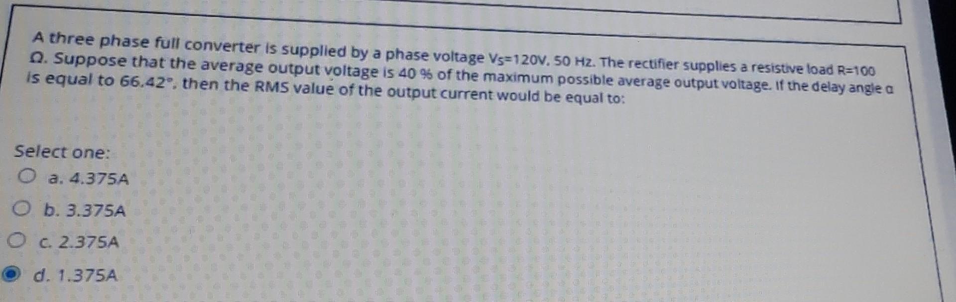 Solved A single-phase full-wave converter in the figure | Chegg.com