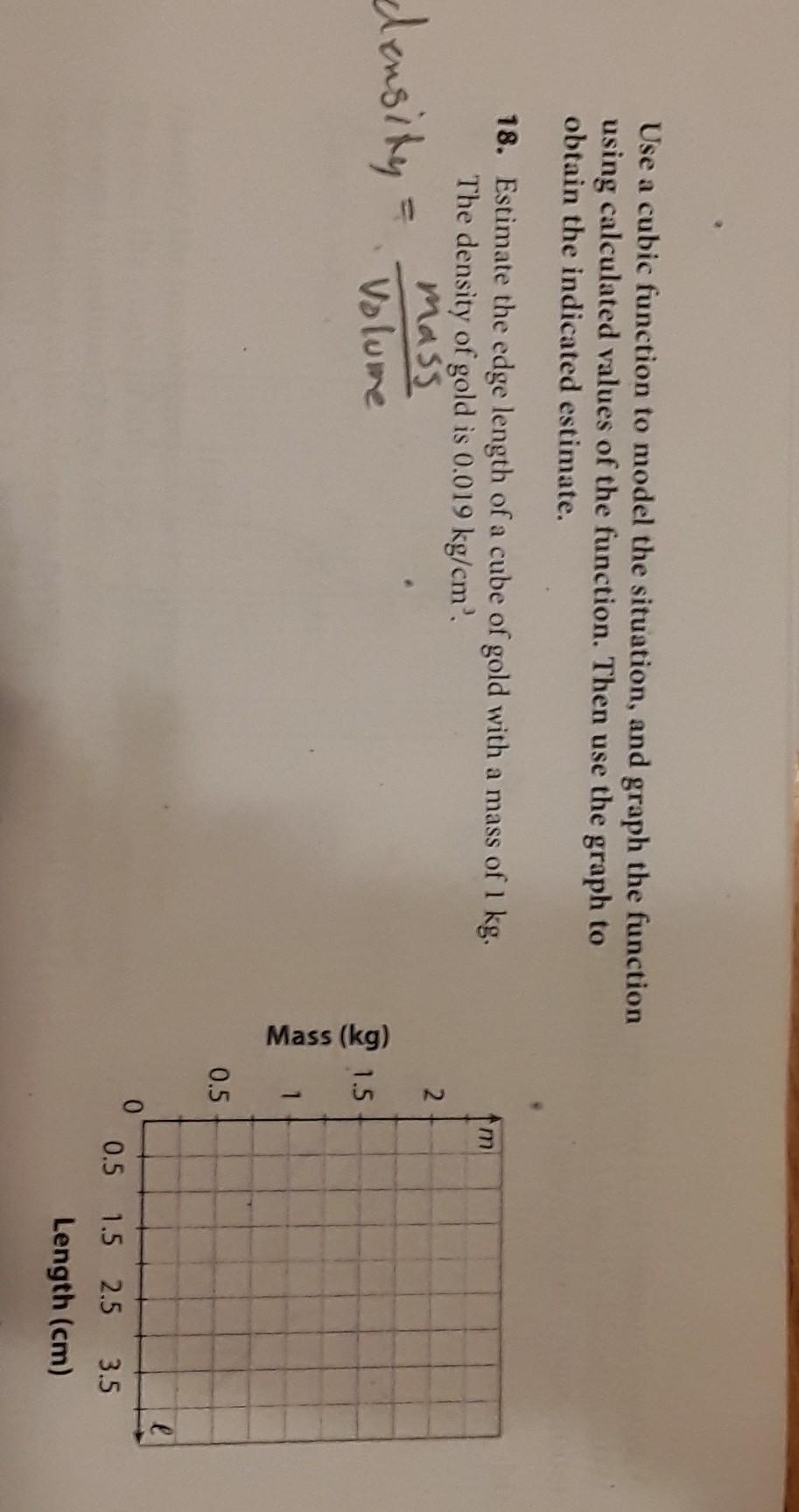 Solved Use a cubic function to model the situation, and | Chegg.com