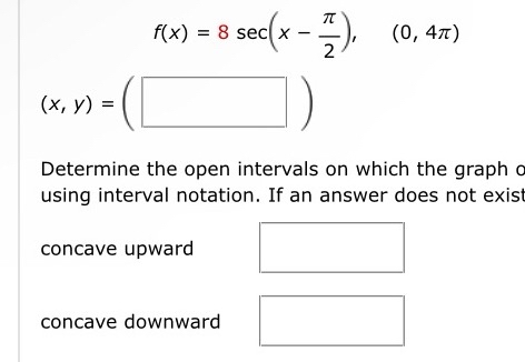 Solved Determine the open intervals on which the graph using | Chegg.com
