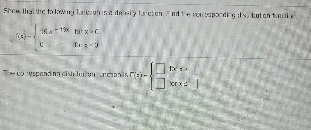 Solved Show that the following function is a density | Chegg.com