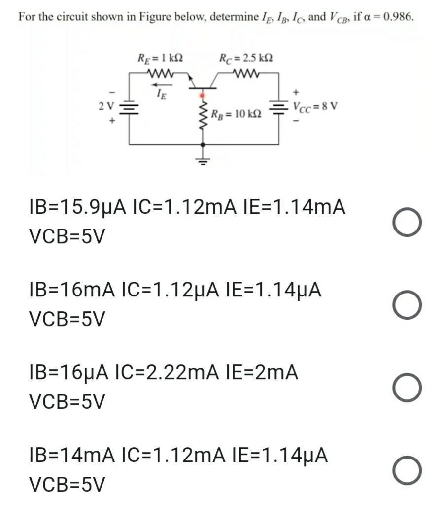 Solved For the circuit shown in Figure below, determine lg, | Chegg.com