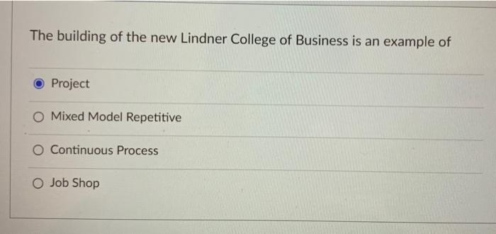 Solved The building of the new Lindner College of Business | Chegg.com