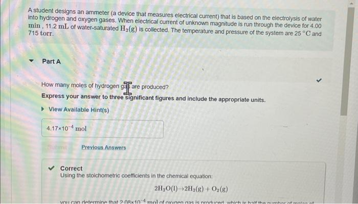 Solved A student designs an ammeter (a device that measures | Chegg.com