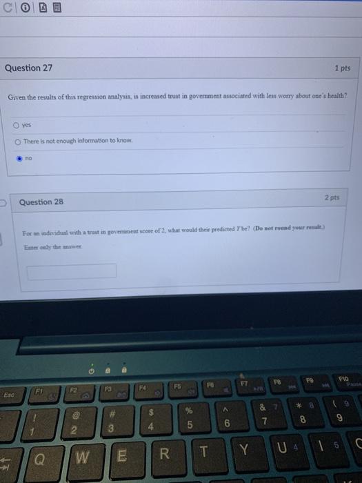 Solved Question 26 What is the regression equation for this | Chegg.com