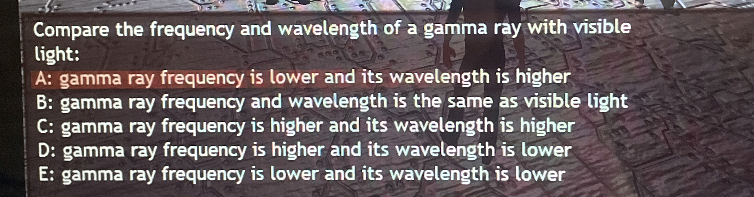 Solved Compare the frequency and wavelength of a gamma ray | Chegg.com