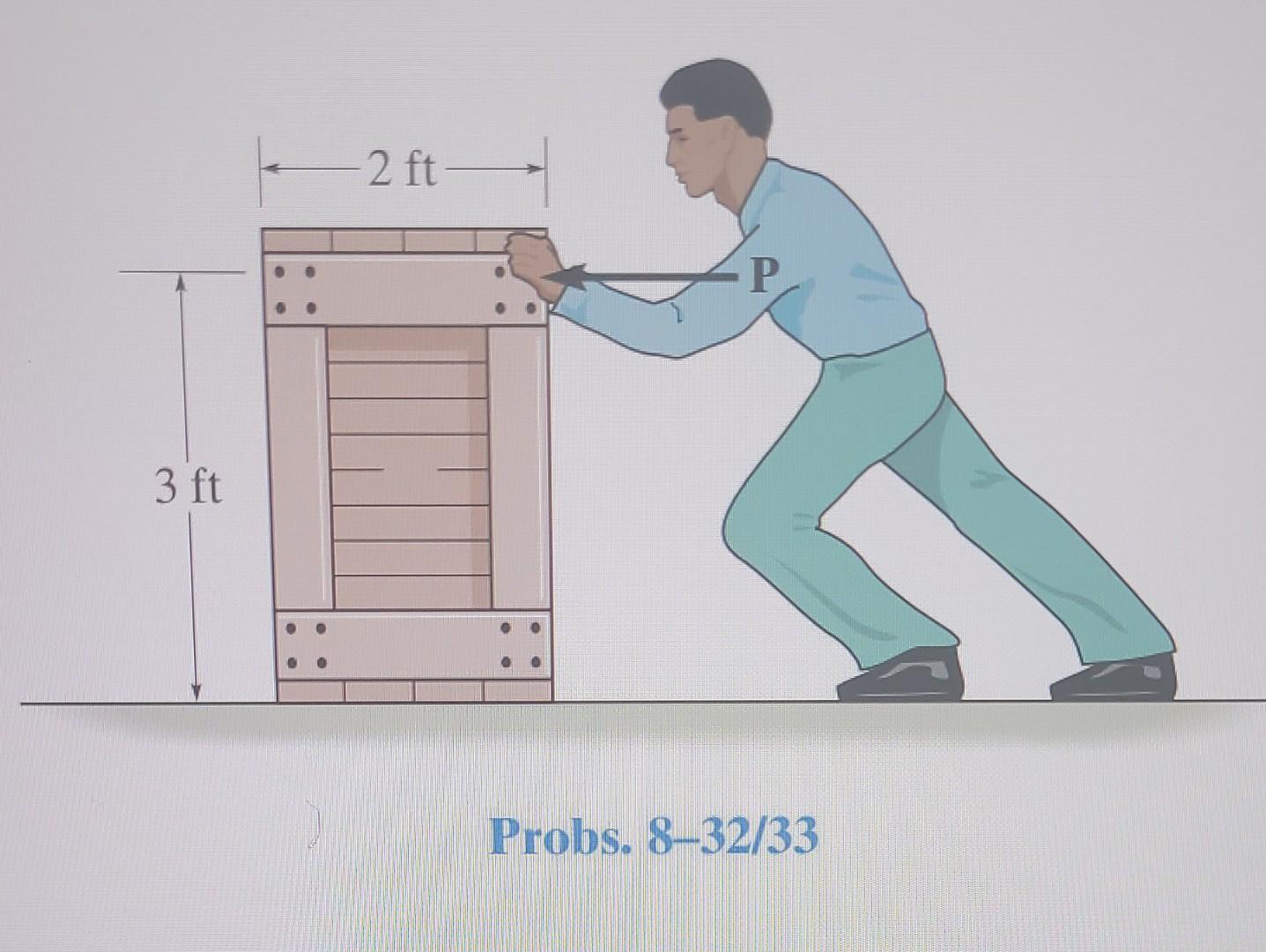 Solved *8-32. Determine The Smallest Force P That Must Be 