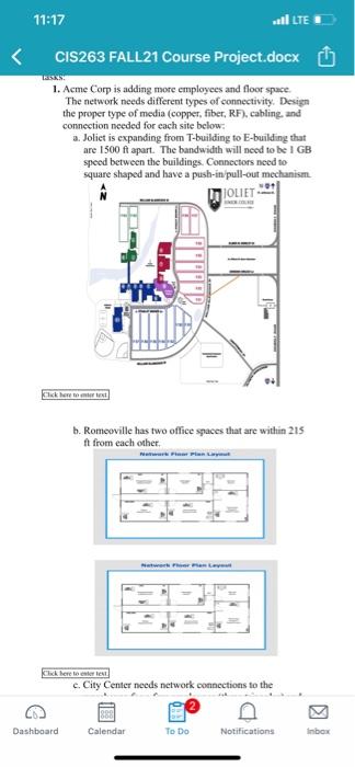 11:17 1 LTED CIS263 FALL21 Course Project.docx 1. | Chegg.com