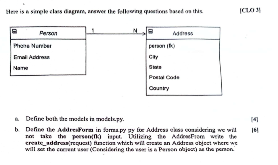 Solved Here is a simple class diagram, answer the following | Chegg.com