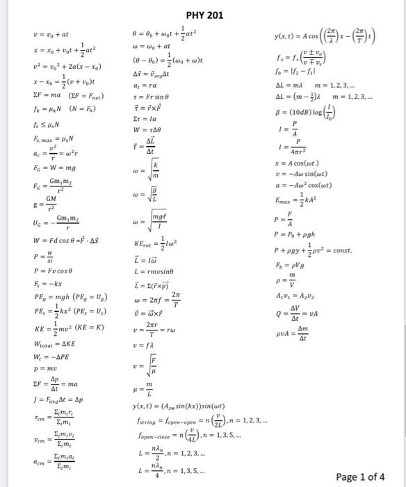 Solved please show all equations, all steps, and plug in | Chegg.com