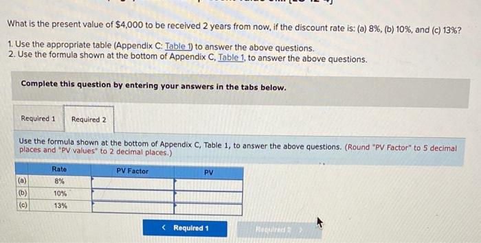 Solved Brief Exercise 12−22 (Algo) What is the present value | Chegg.com
