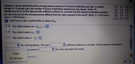 Solved Suppose a study reported that the average person | Chegg.com