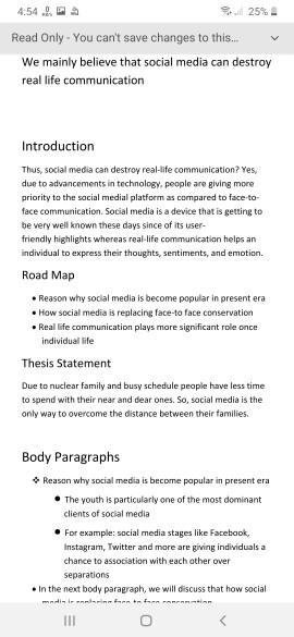 paragraph on social media and its role