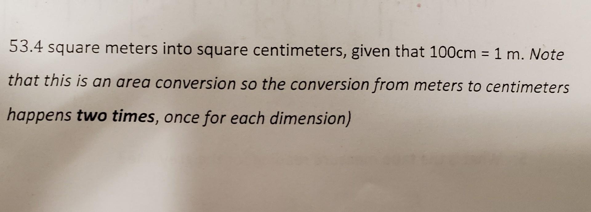 1 square meter square clearance centimeters