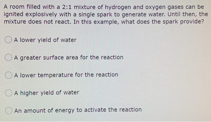 Solved A room filled with a 2:1 mixture of hydrogen and | Chegg.com