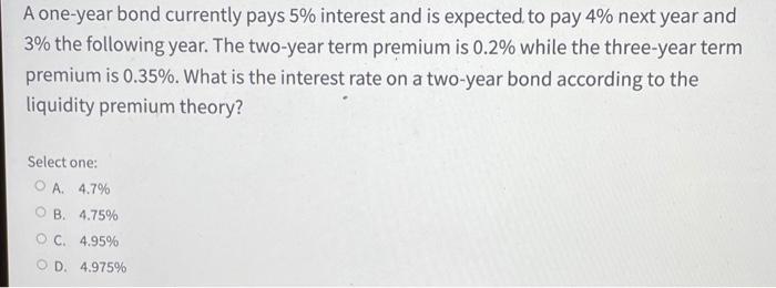 the interest rate a company pays on 1-year 5-year