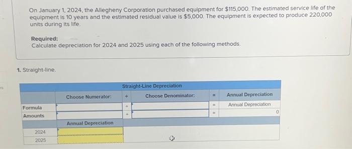 Solved On January 1 2024 The Allegheny Corporation Chegg Com   Image