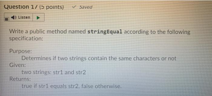 Question 17 (5 points) Saved Listen Write a public | Chegg.com
