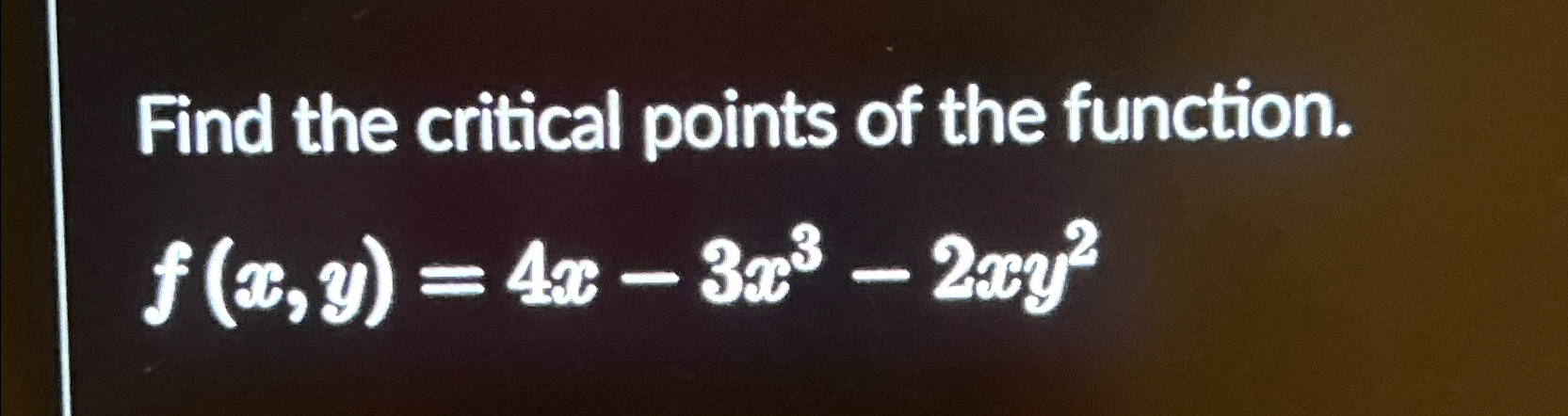 Solved Find the critical points of the | Chegg.com