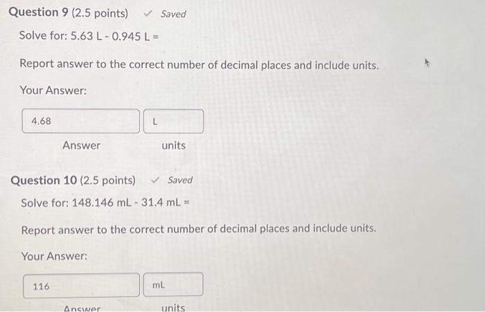 Solved Report answer to the correct number of decimal places | Chegg.com