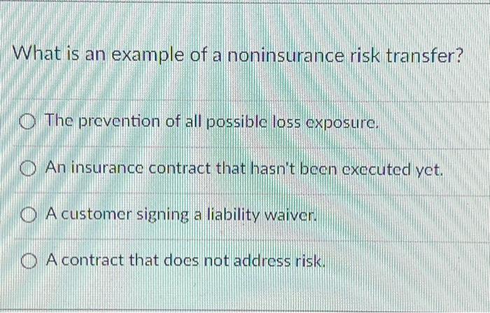 non assignment insurance