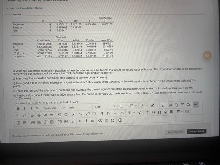 Solved Question Completion Status QUESTION 1 23 points | Chegg.com
