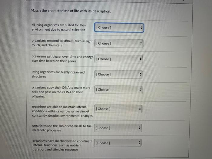 solved-match-the-characteristic-of-life-with-its-chegg