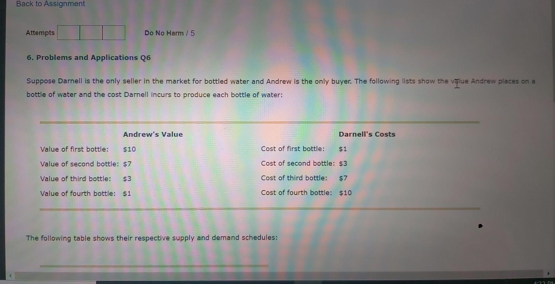Solved Back to Assignment Attempts Do No Harm / 5 6. | Chegg.com