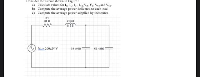 Solved Consider the circuit shown in Figure 3. a) Calculate | Chegg.com