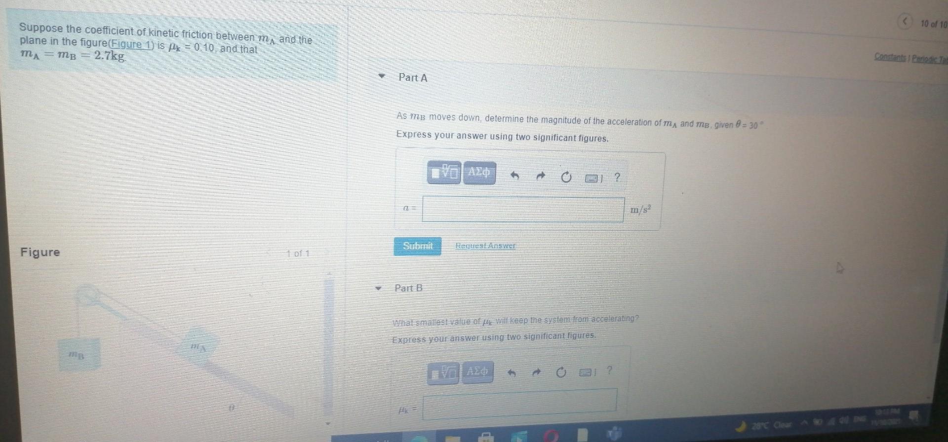 Solved 10 of 10 Suppose the coefficient of kinetic friction | Chegg.com