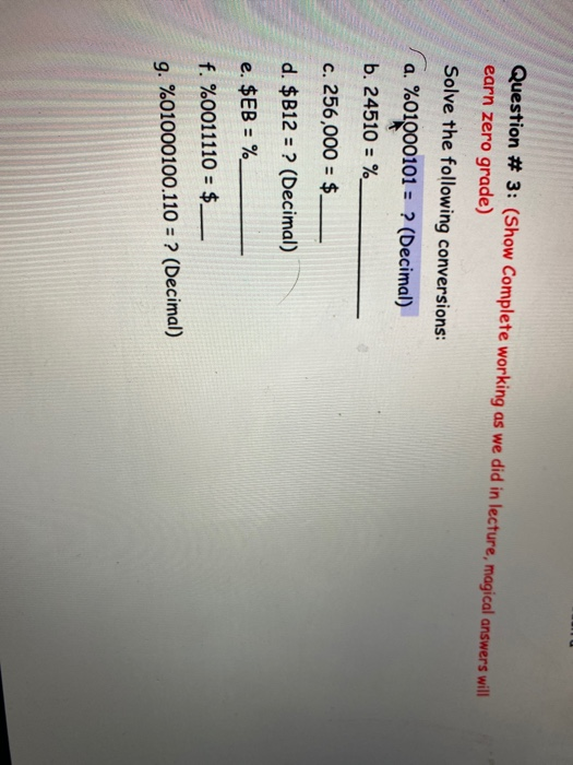 solved multiple choice $108,000 decrease $27,000... Solved Question # 3: (Show Complete working as we did in | Chegg.com