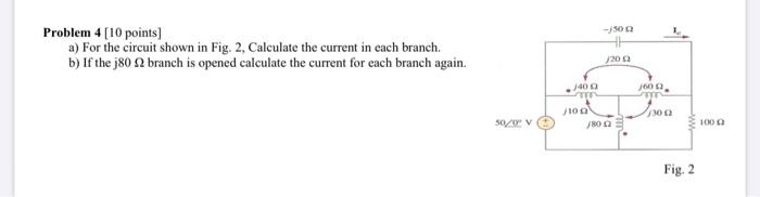 Solved -,500 Problem 4 [10 points) a) For the circuit shown | Chegg.com