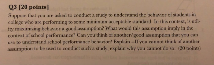 Solved Q3 [20 points] Suppose that you are asked to conduct | Chegg.com