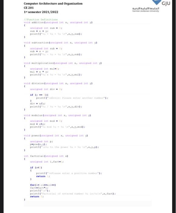 Solved Assignment 1 A sample programming code for a | Chegg.com