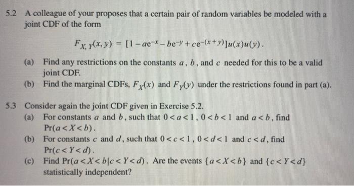 Solved 5 2 A Colleague Of Your Proposes That A Certain Pa Chegg Com