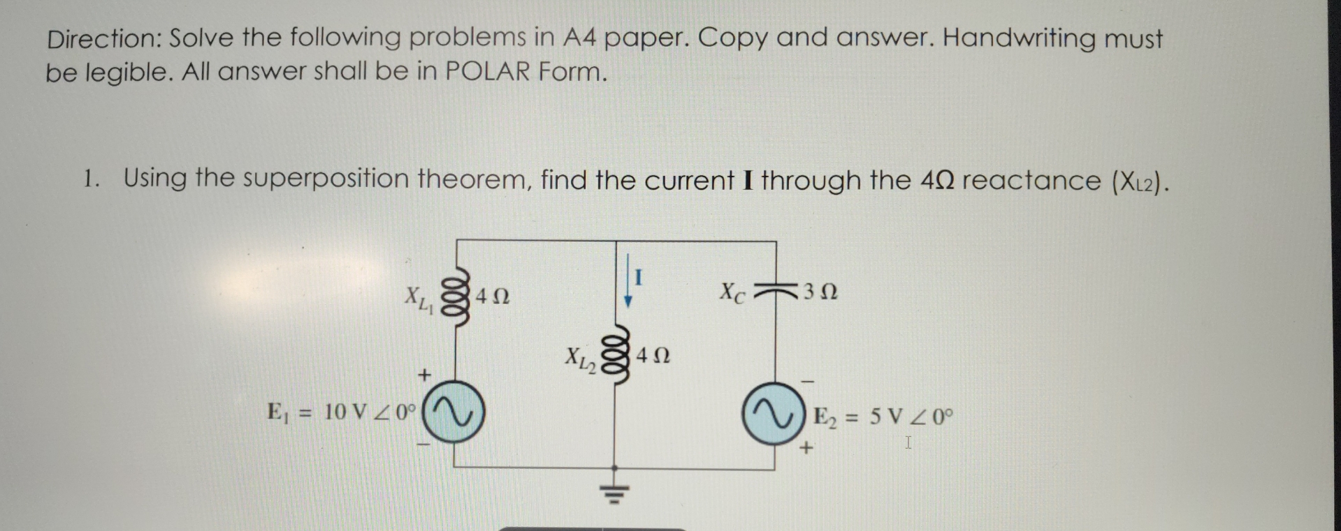 Solved Direction: Solve the following problems in A4 ﻿paper. | Chegg.com