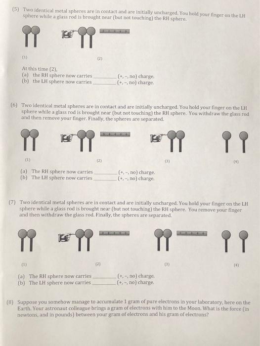 Solved . Facts An ebanite rod (rubbed with fur) gains
