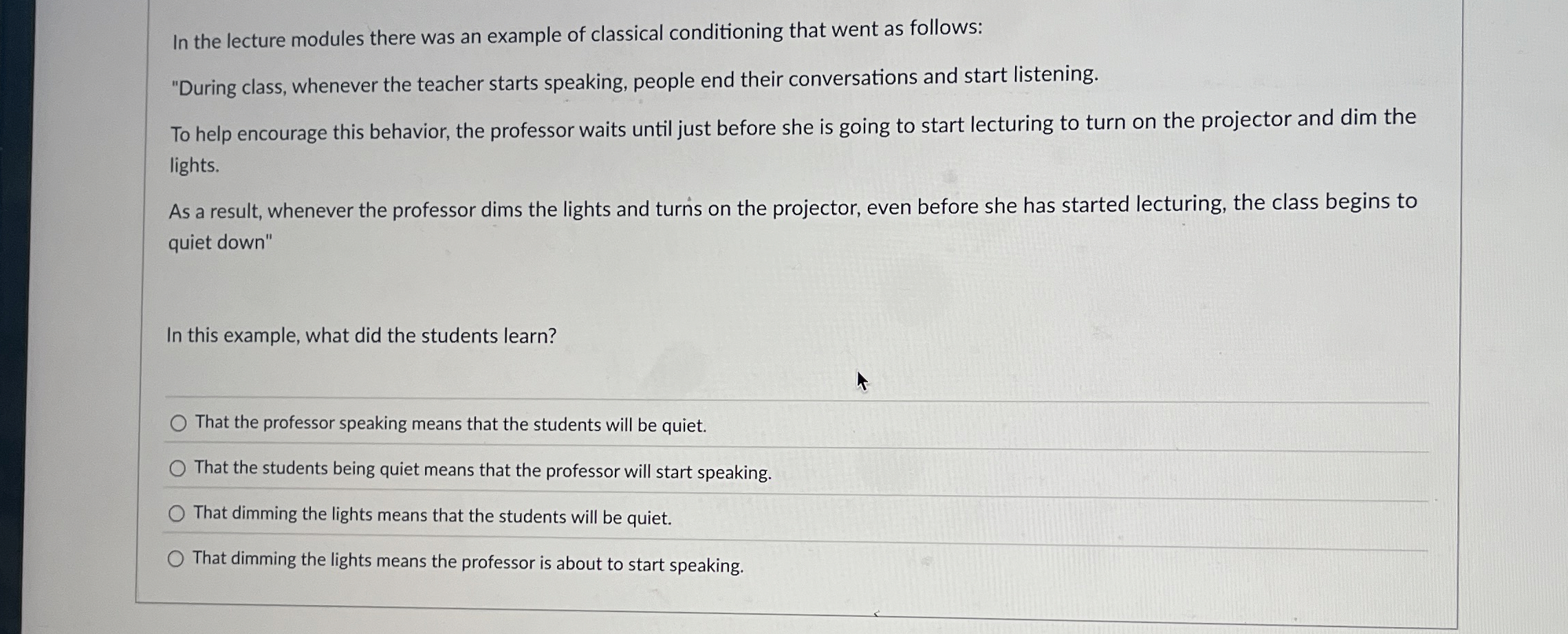 Solved In the lecture modules there was an example of