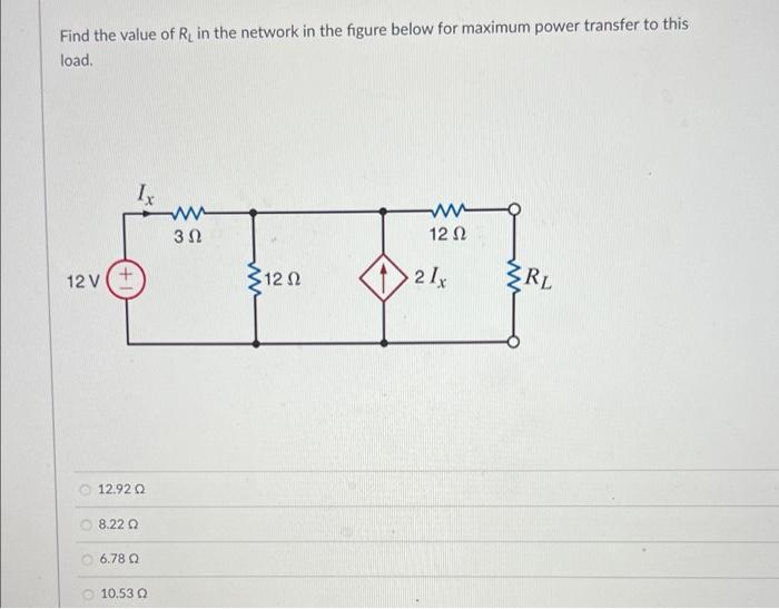 Solved Find the value of R in the network in the figure | Chegg.com