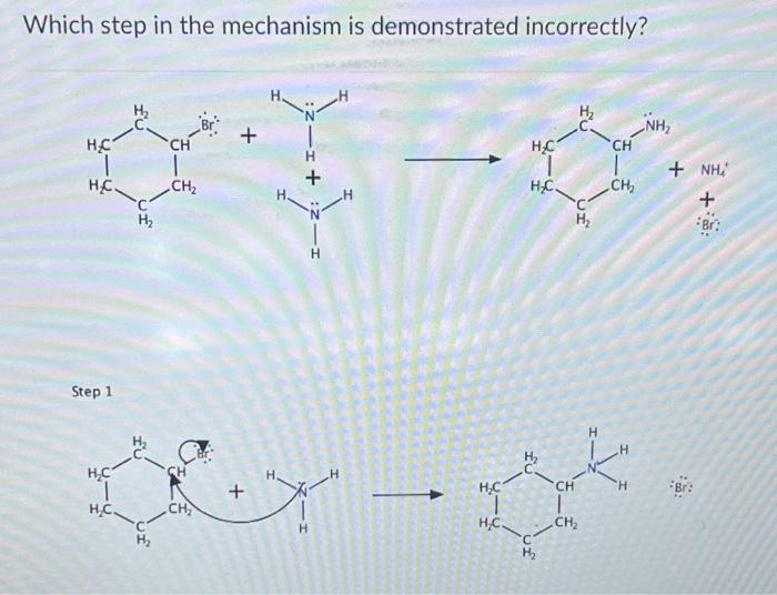 Solved Which step in the mechanism is demonstrated | Chegg.com