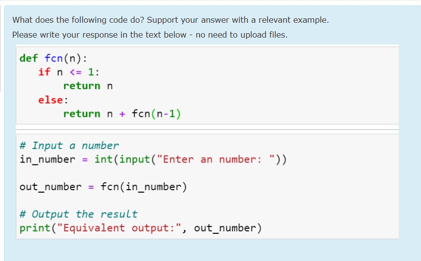 Solved What does the following code do? ﻿Support your answer | Chegg.com