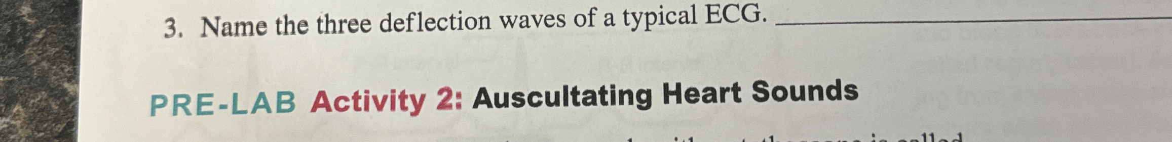 Solved Name the three deflection waves of a typical ECG. q, | Chegg.com