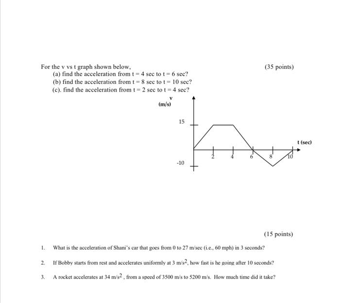 Solved Linear Acceleration An object that is moving in a | Chegg.com