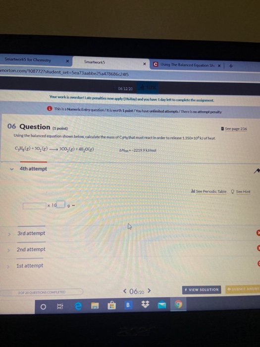 Smartworks For Chemistry Smartwork5 Using The | Chegg.com