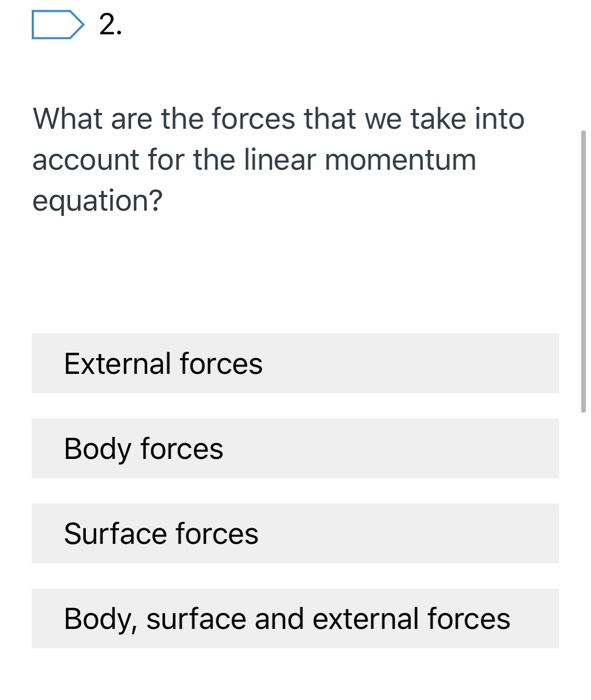 Solved 1 On the continuity and linear momentum equations | Chegg.com